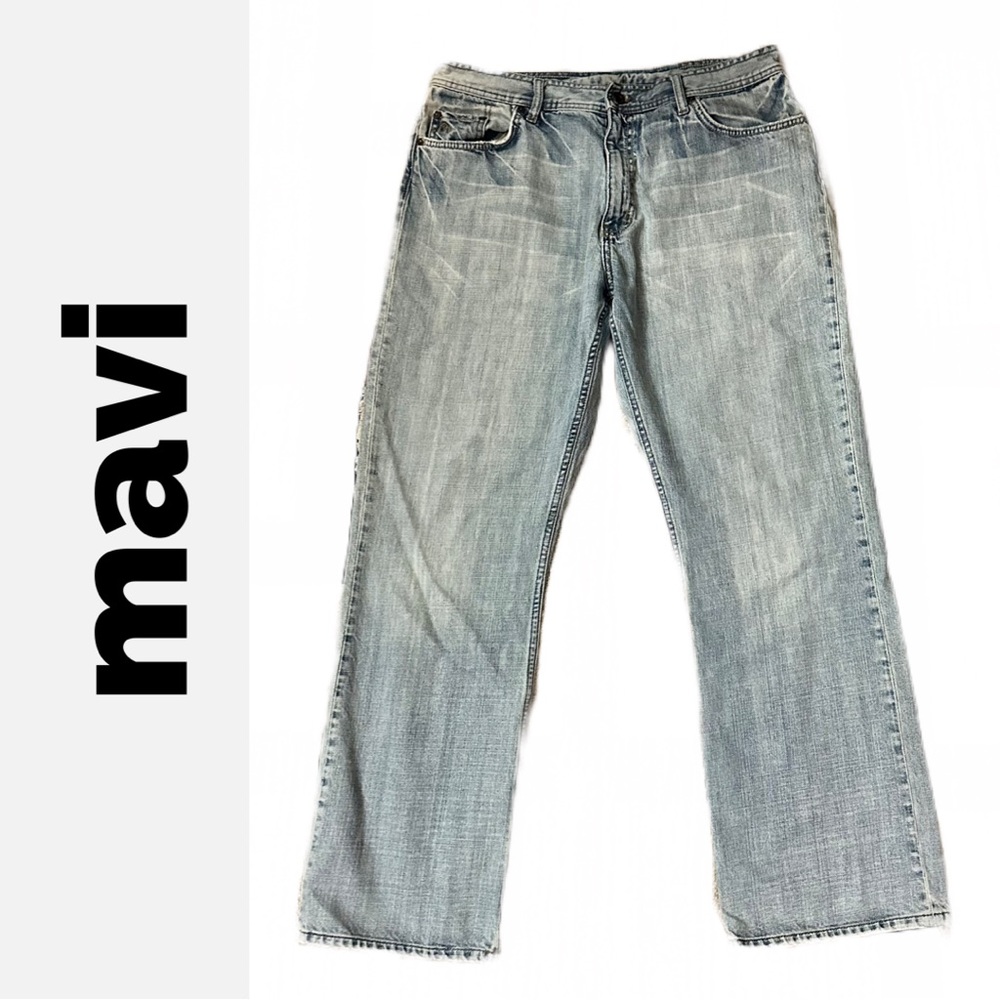 ❤️SALE❤️ Mavi Men's Relaxed Fit Matt Light Wash Low Rise Bootcut Jeans (36x32)